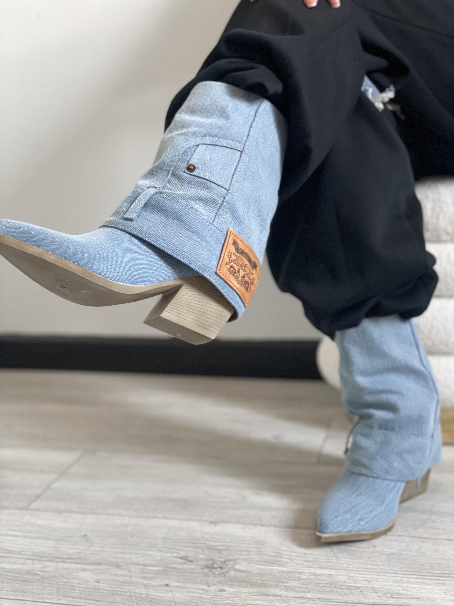 Tacones Denim