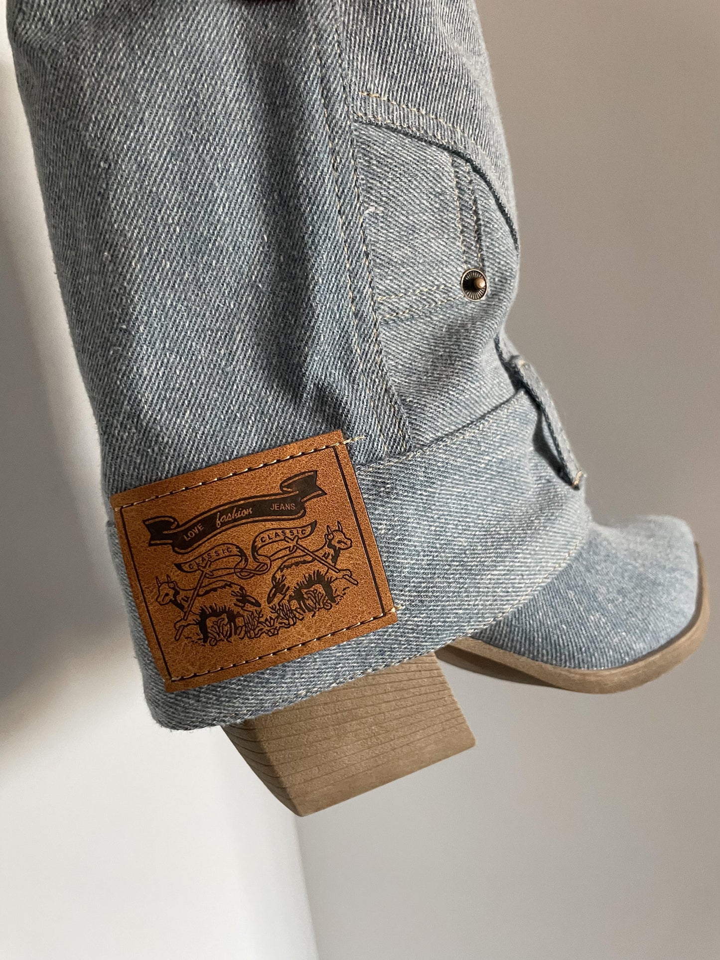 Tacones Denim