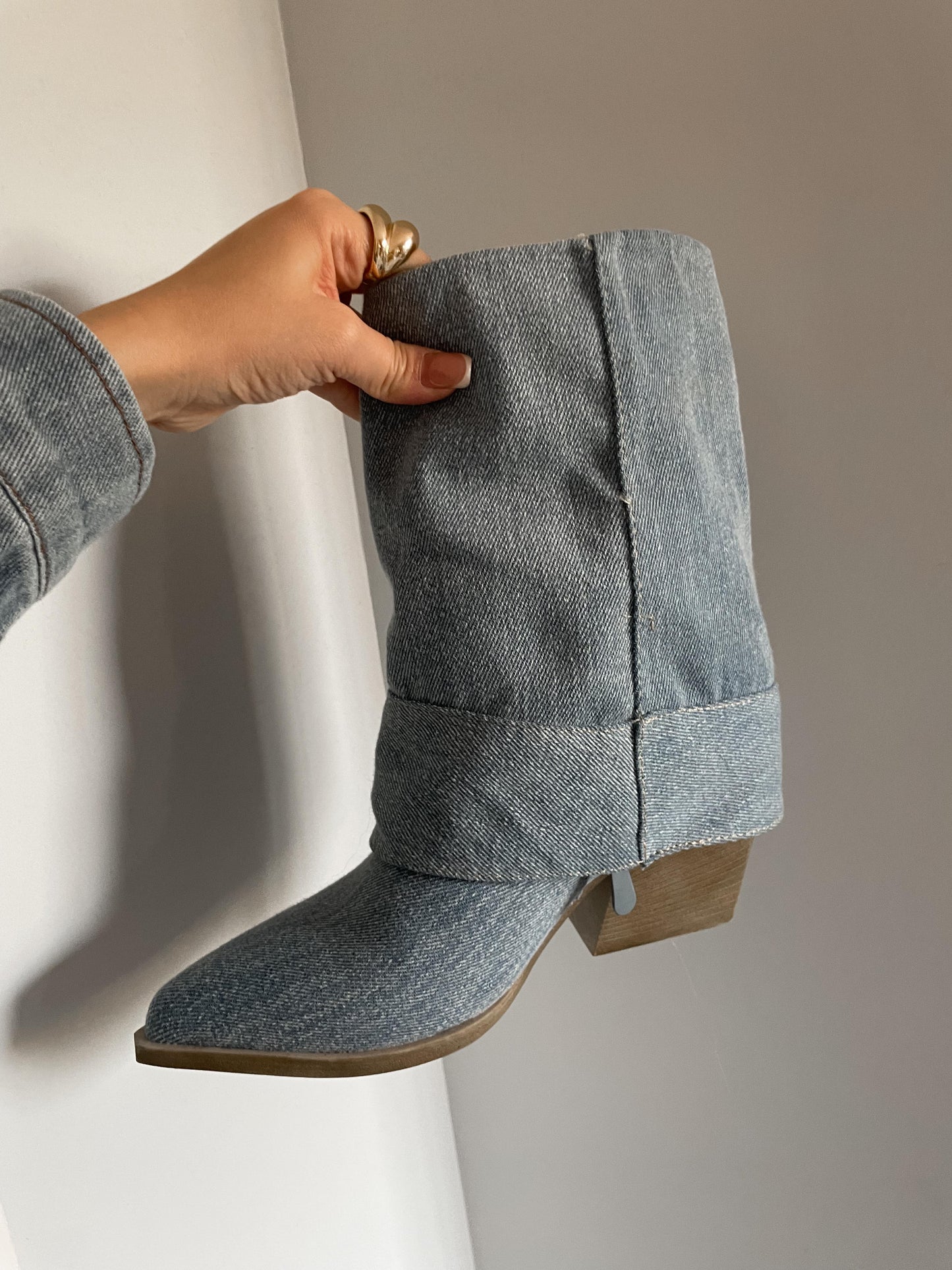 Tacones Denim