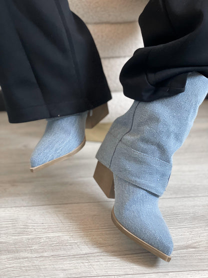 Tacones Denim