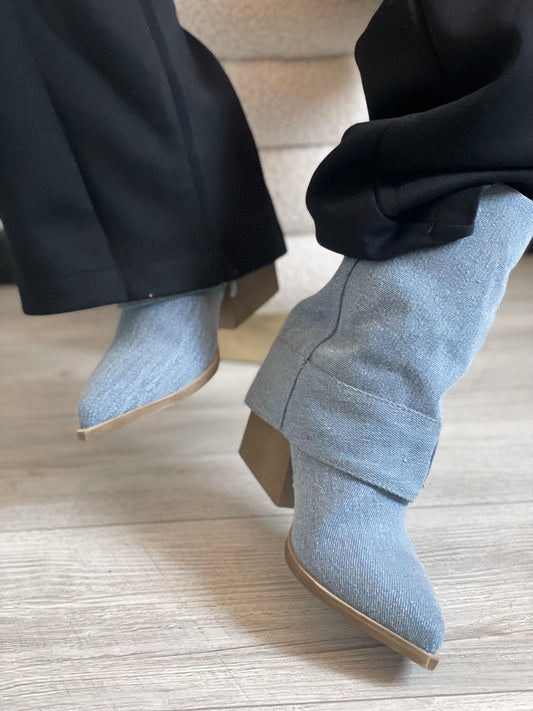 Tacones Denim