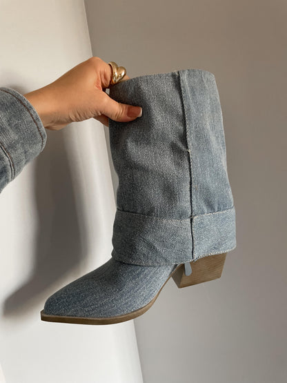 Tacones Denim