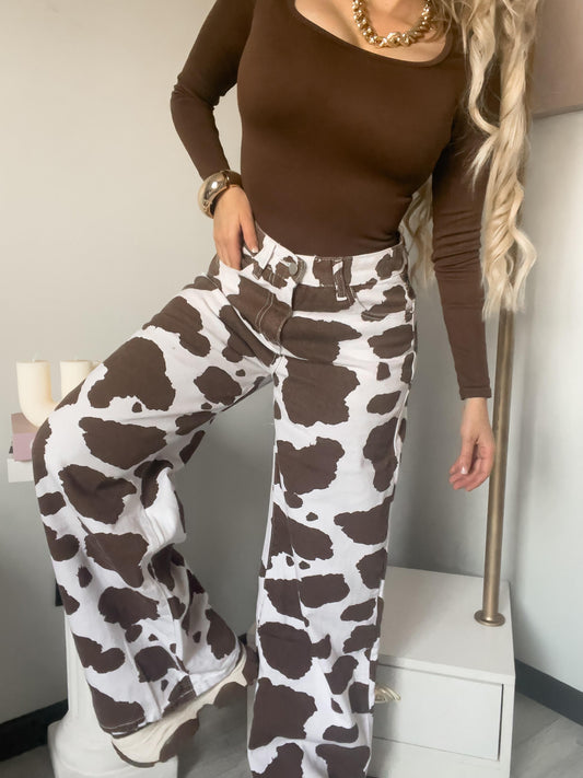 Pantalón Cow print