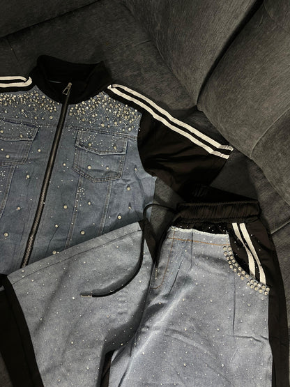 Conjunto denim Glow black